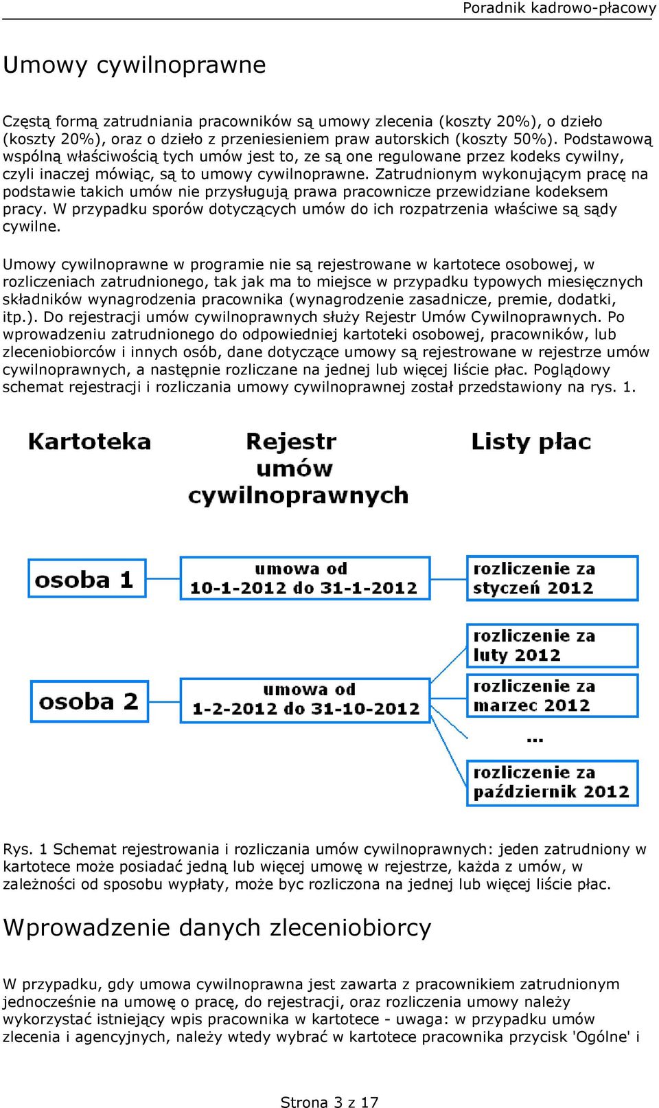 Zatrudnionym wykonującym pracę na podstawie takich umów nie przysługują prawa pracownicze przewidziane kodeksem pracy. W przypadku sporów dotyczących umów do ich rozpatrzenia właściwe są sądy cywilne.