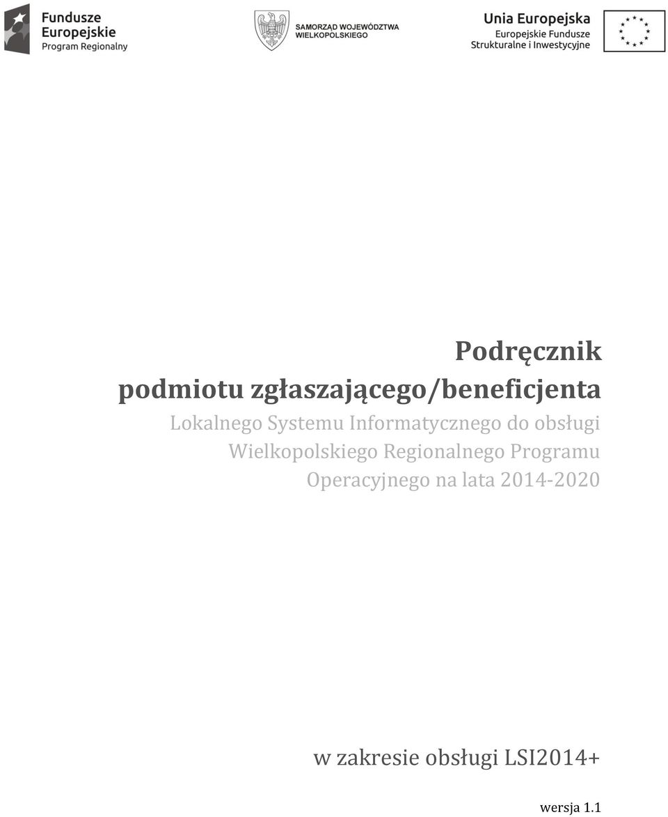 Wielkopolskiego Regionalnego Programu