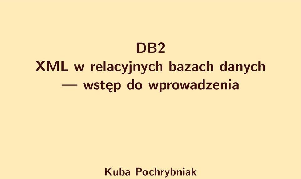 danych wstęp do