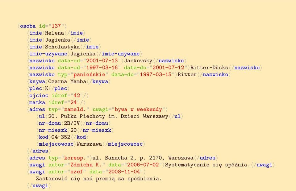 typ="zameld." uwagi="bywa w weekendy" ul 20. Pułku Piechoty im.