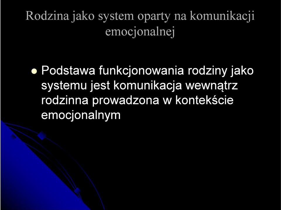 rodziny jako systemu jest komunikacja