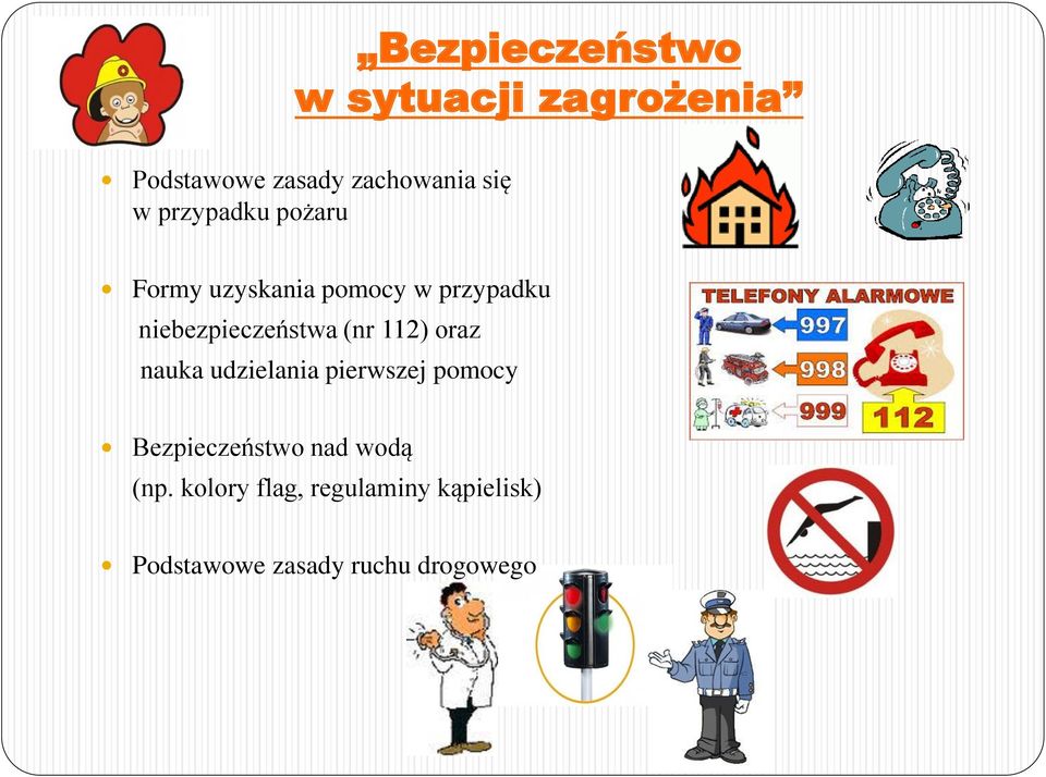 (nr 112) oraz nauka udzielania pierwszej pomocy Bezpieczeństwo nad wodą