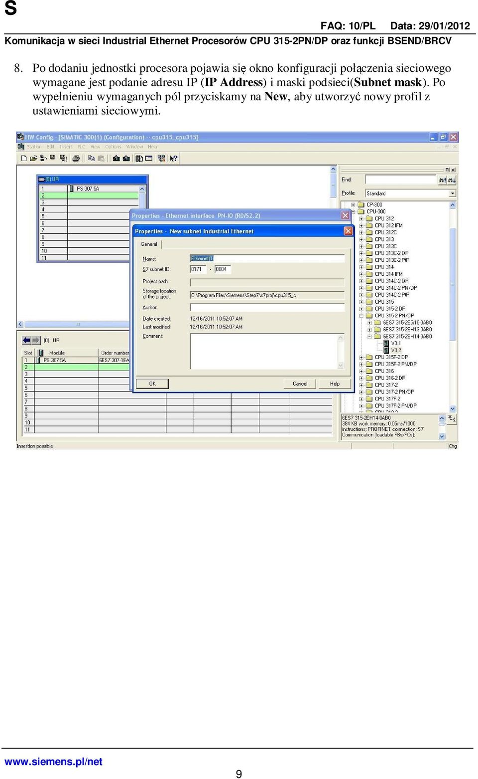 maski podsieci(subnet mask).