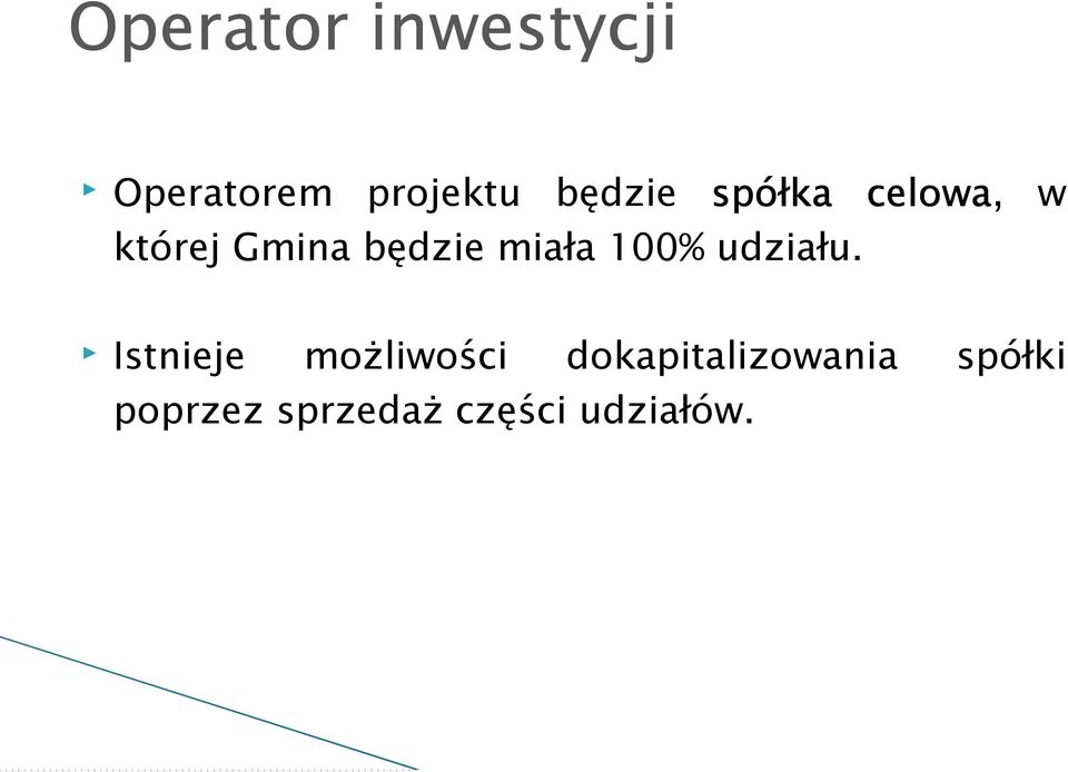 miała 100% udziału.
