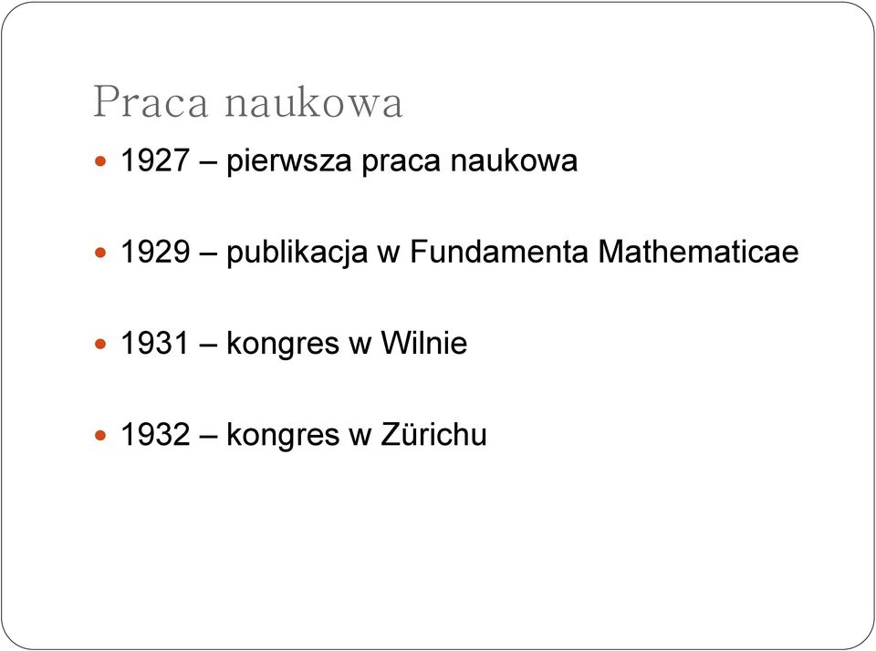 Fundamenta Mathematicae 1931