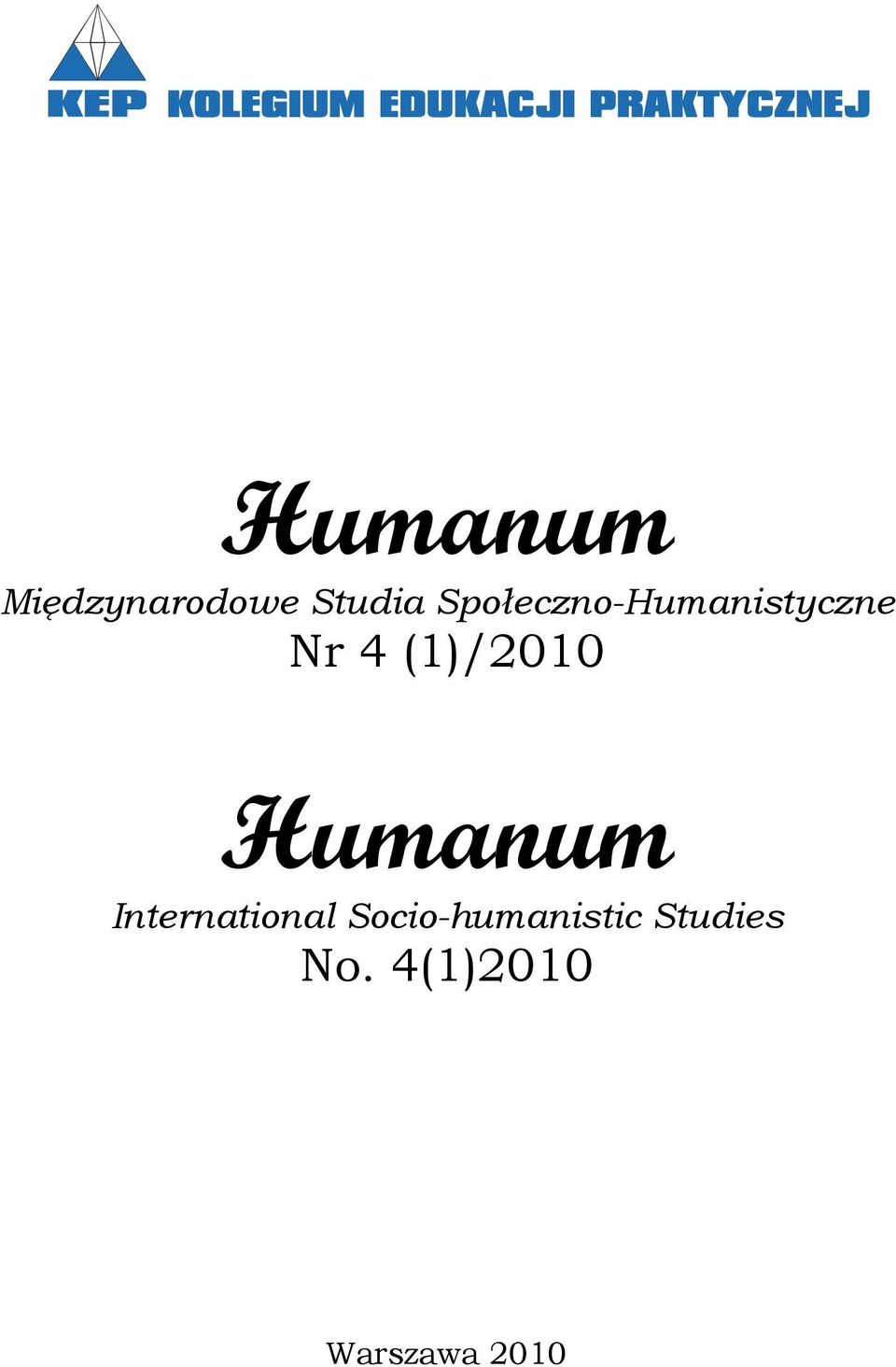 (1)/2010 Humanum International