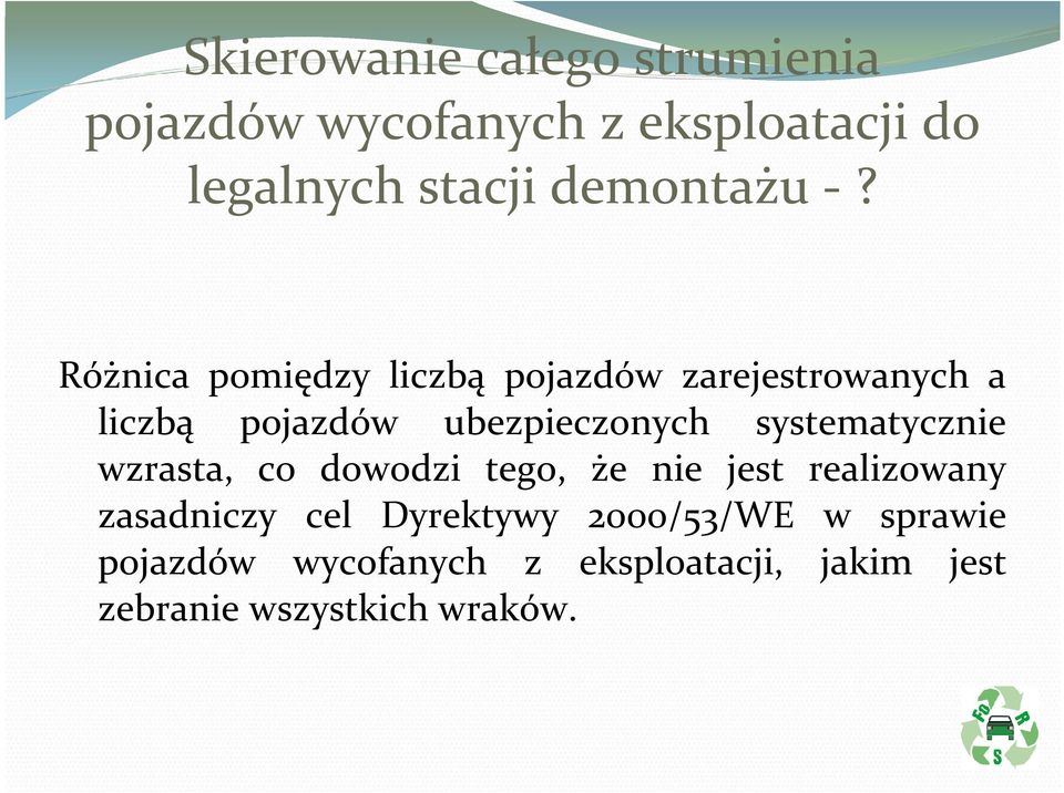 liczbą pojazdów ubezpieczonych systematycznie wzrasta, co dowodzi tego, że nie jest realizowany