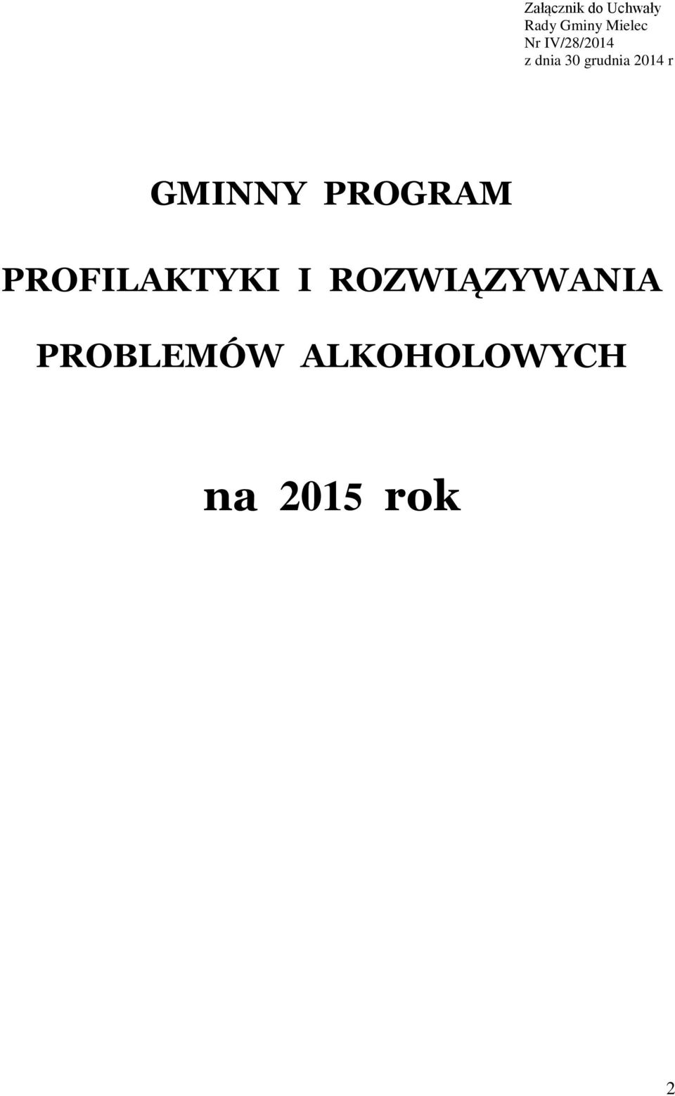 GMINNY PROGRAM PROFILAKTYKI I