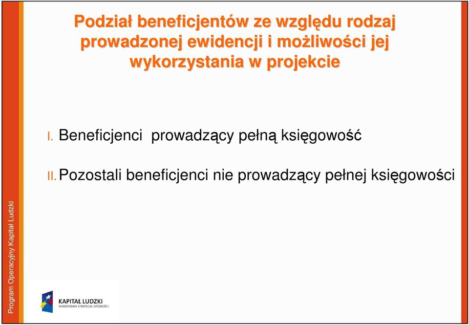 projekcie I.