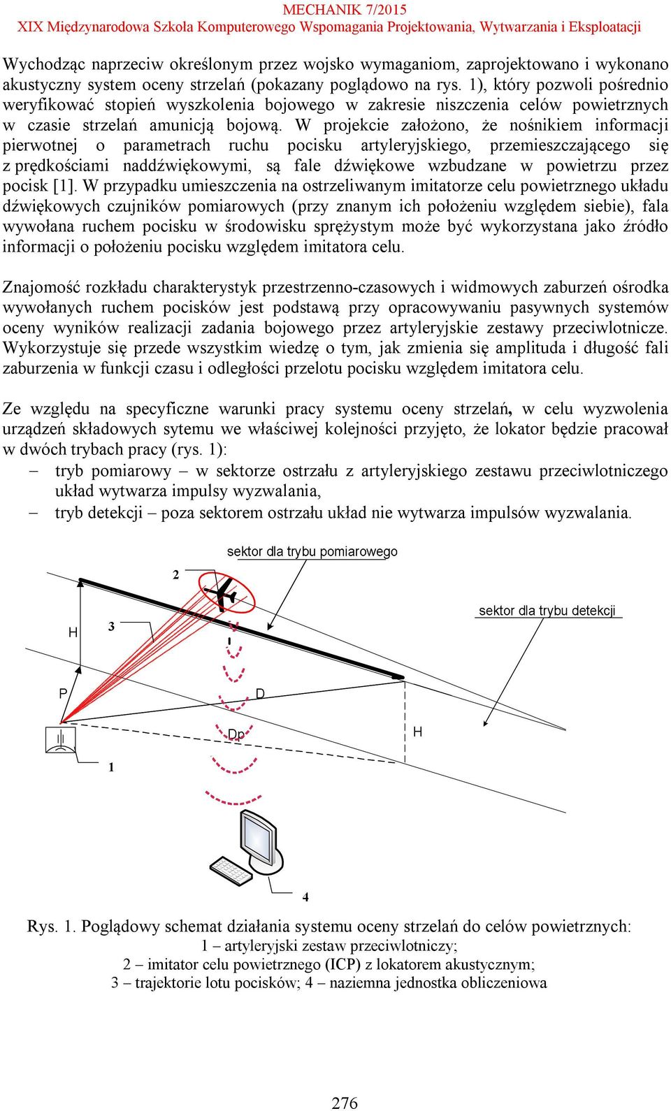 W projekcie założono, że nośnikiem informacji pierwotnej o parametrach ruchu pocisku artyleryjskiego, przemieszczającego się z prędkościami naddźwiękowymi, są fale dźwiękowe wzbudzane w powietrzu