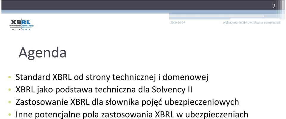 II Zastosowanie XBRL dla słownika pojęć
