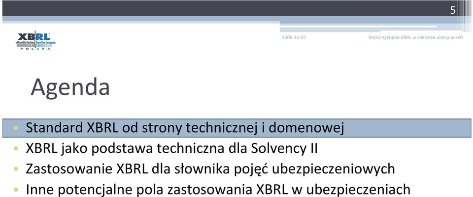 II Zastosowanie XBRL dla słownika pojęć