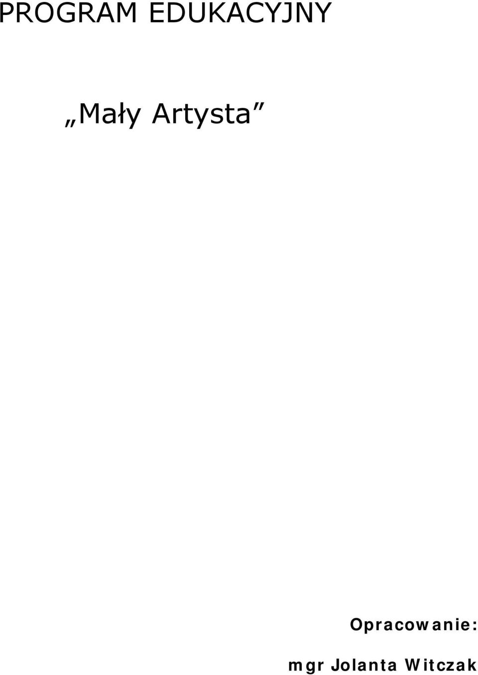 Artysta