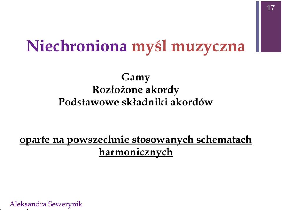 składniki akordów oparte na