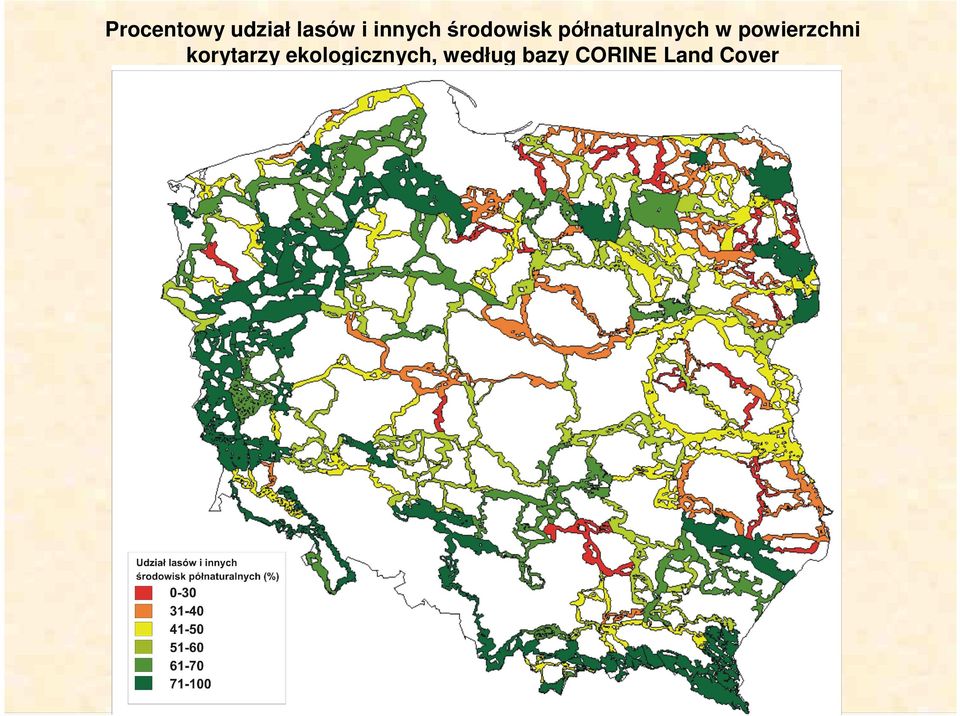 w powierzchni korytarzy