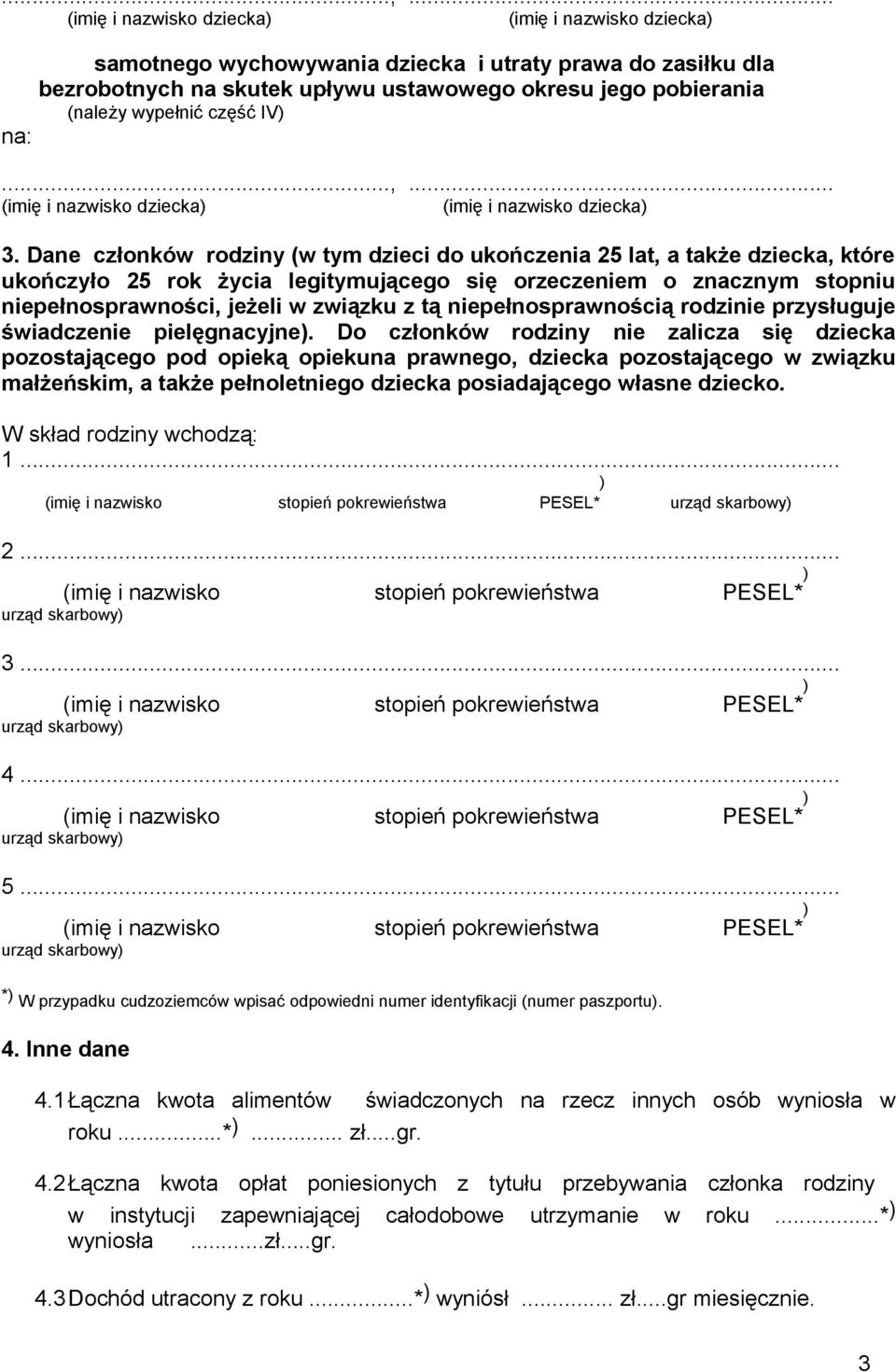 niepełnosprawnością rodzinie przysługuje świadczenie pielęgnacyjne).