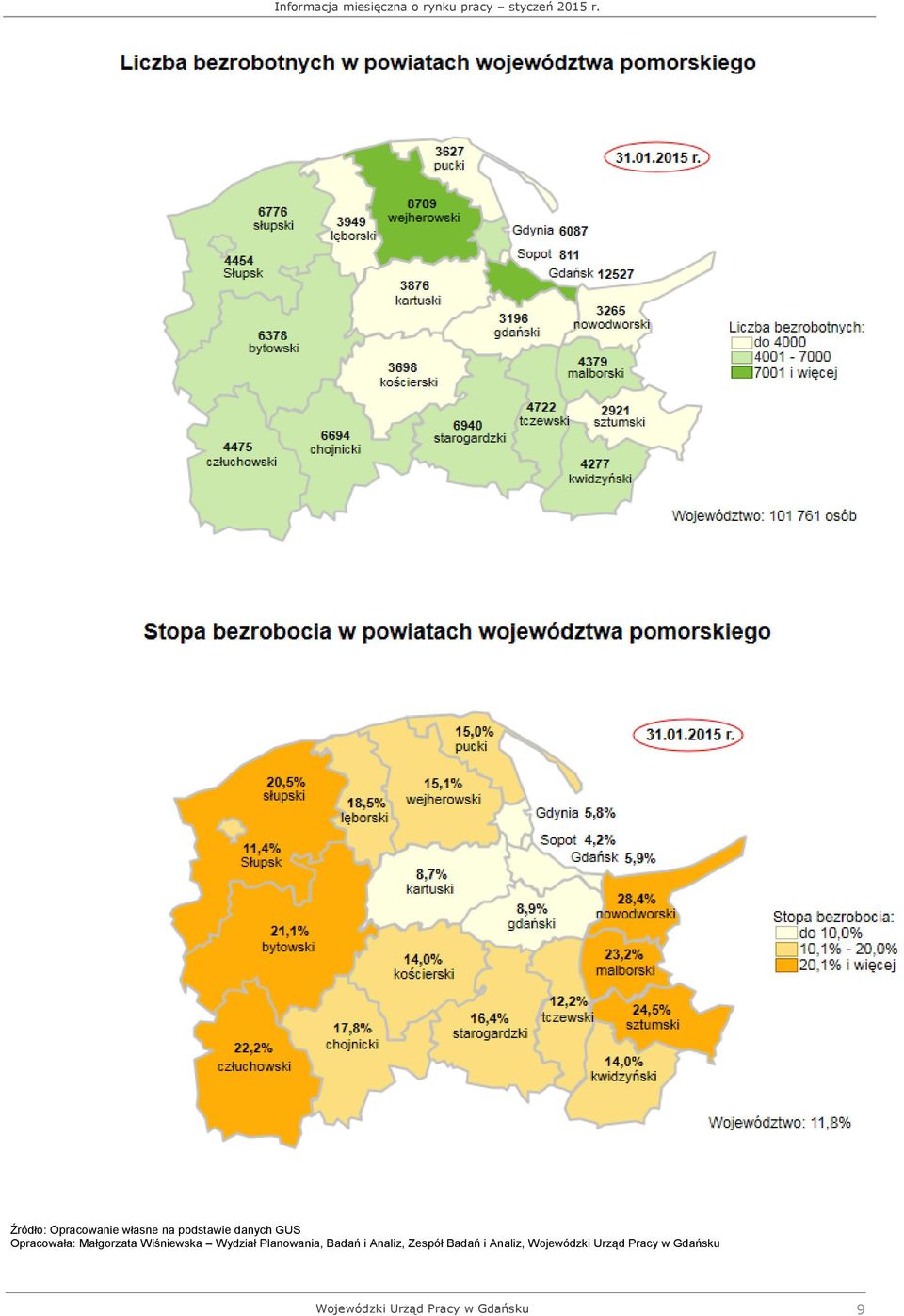 Planowania, Badań i Analiz, Zespół Badań i Analiz,