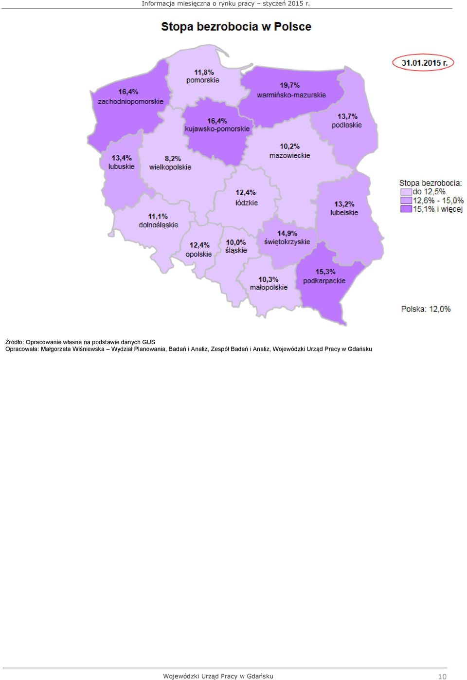 Planowania, Badań i Analiz, Zespół Badań i Analiz,