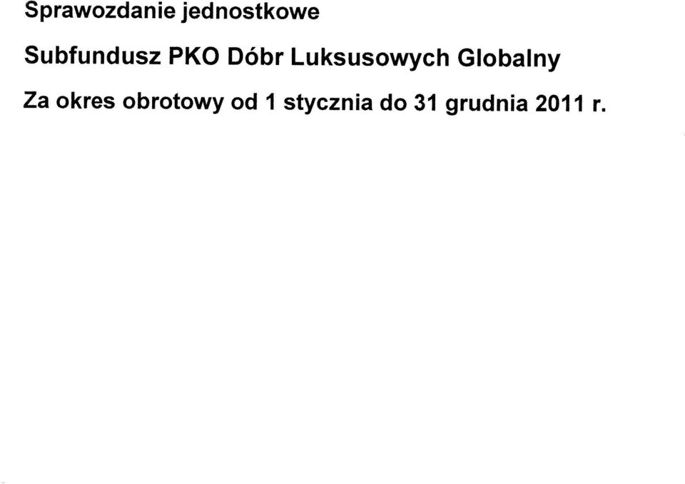 Luksusowych Globalny Za okres