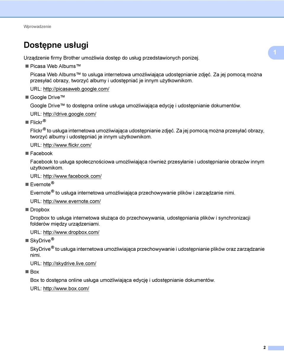 com/ Google Drive Google Drive to dostępna online usługa umożliwiająca edycję i udostępnianie dokumentów. URL: http://drive.google.
