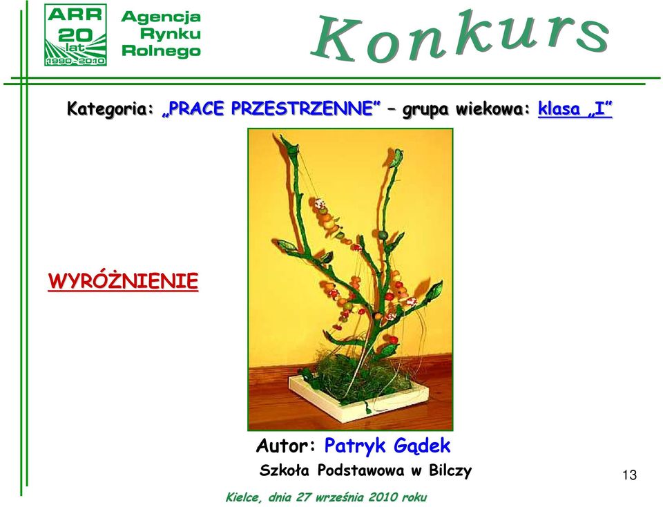 wiekowa: klasa I Autor: