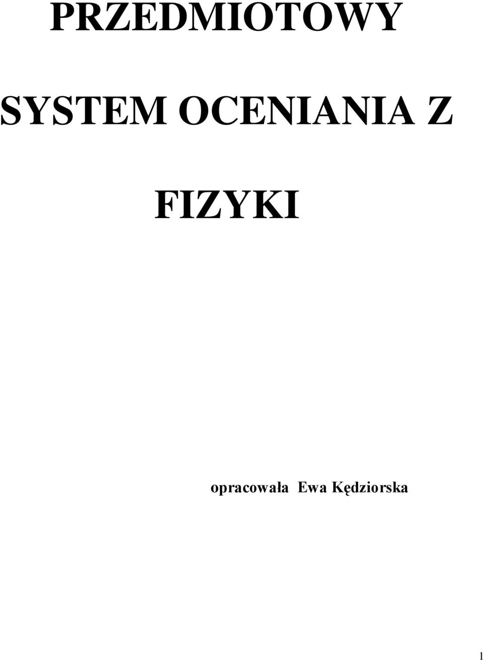 Z FIZYKI