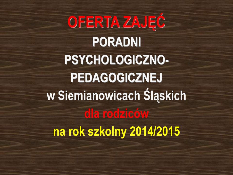 PEDAGOGICZNEJ w