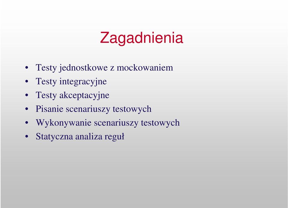 akceptacyjne Pisanie scenariuszy testowych