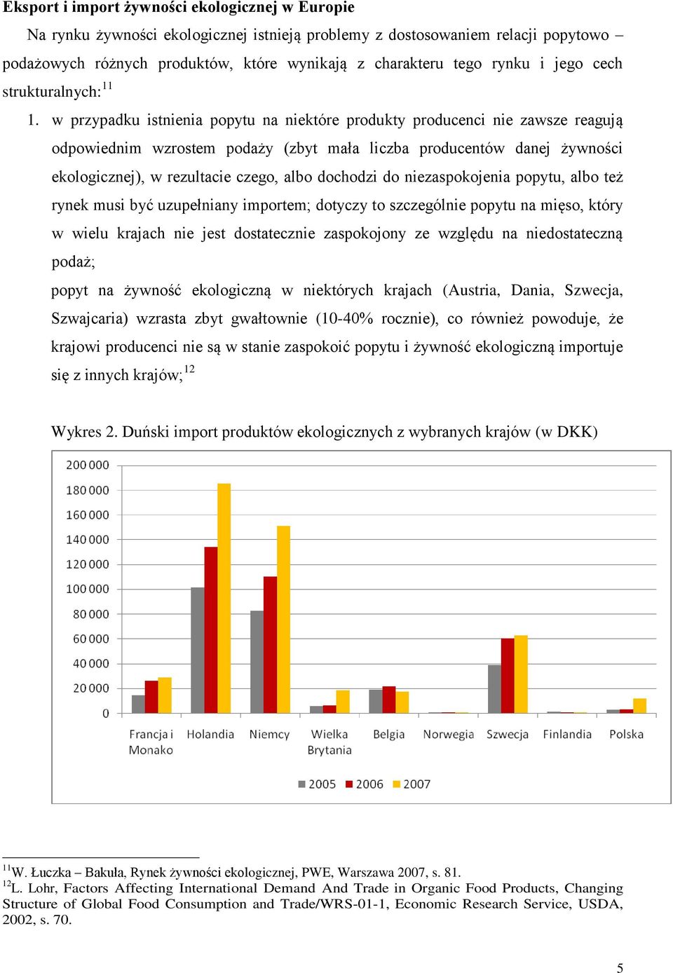 w przypadku istnienia popytu na niektóre produkty producenci nie zawsze reagują odpowiednim wzrostem podaży (zbyt mała liczba producentów danej żywności ekologicznej), w rezultacie czego, albo