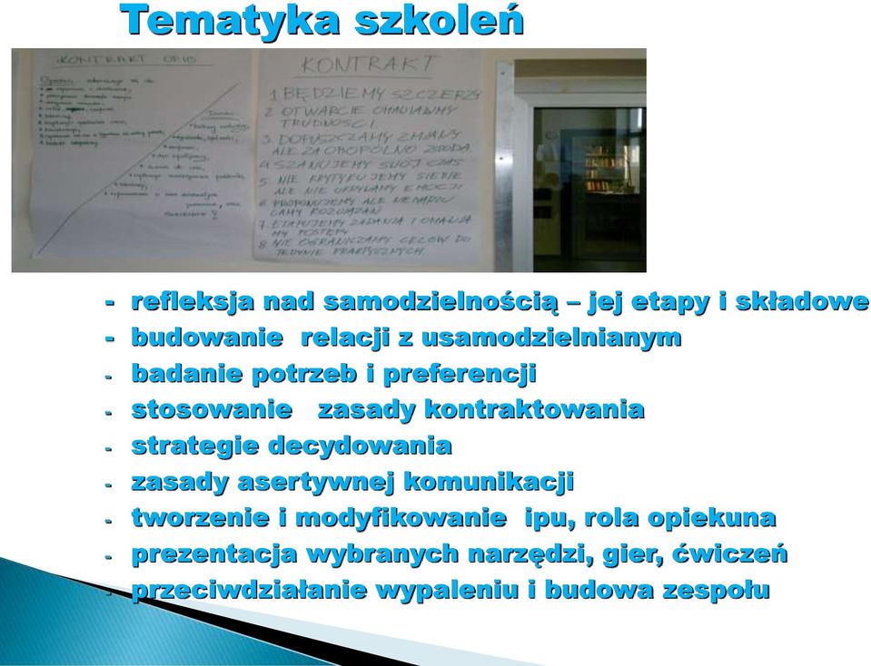 strategie decydowania - zasady asertywnej komunikacji - tworzenie i modyfikowanie ipu, rola