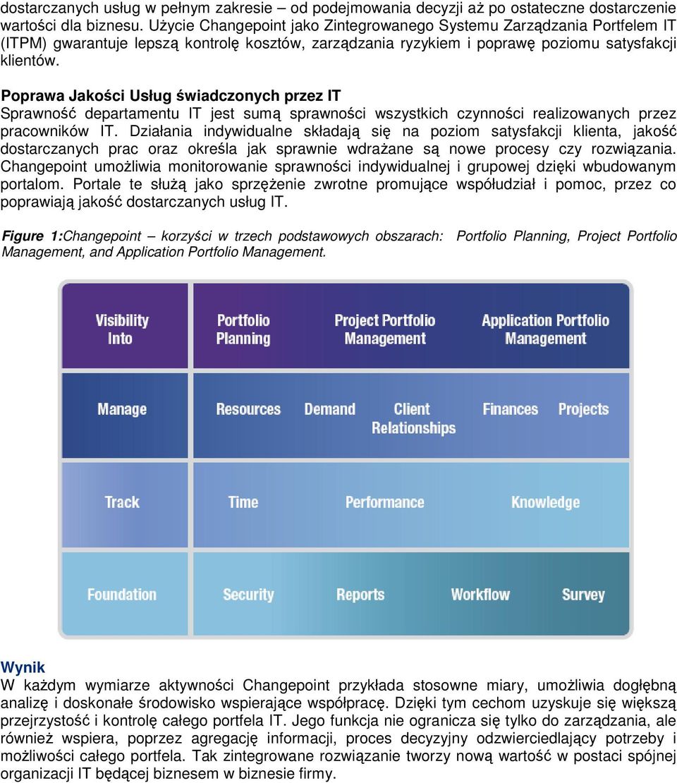 Poprawa Jakości Usług świadczonych przez IT Sprawność departamentu IT jest sumą sprawności wszystkich czynności realizowanych przez pracowników IT.