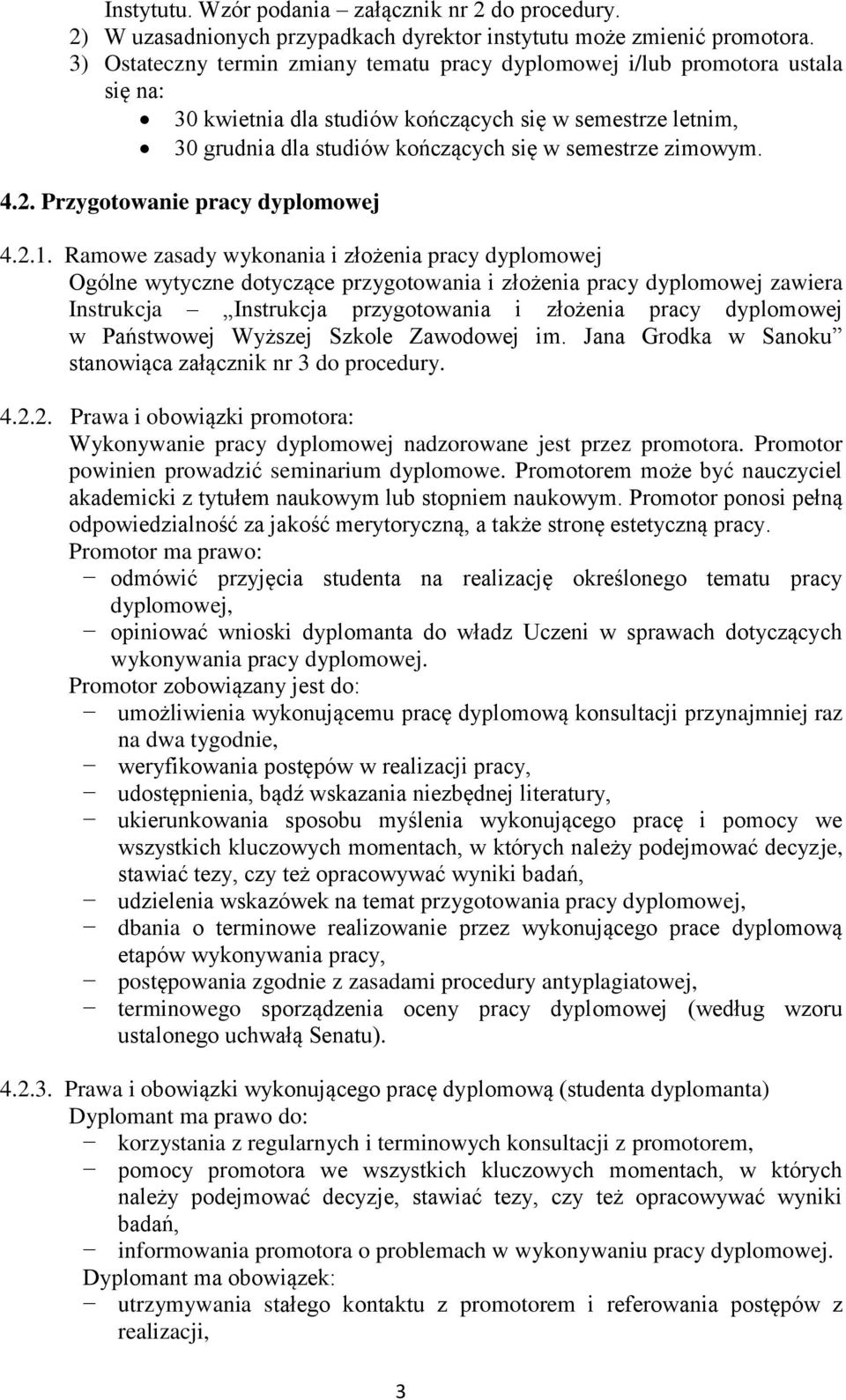 4.2. Przygotowanie pracy dyplomowej 4.2.1.