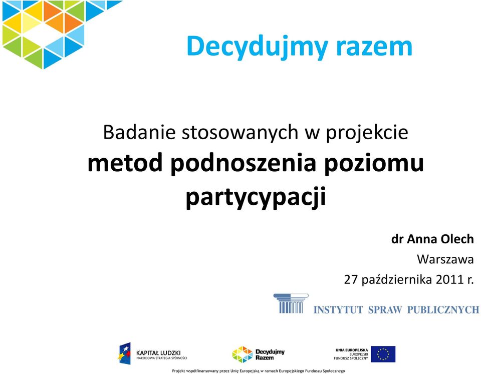 podnoszenia poziomu partycypacji
