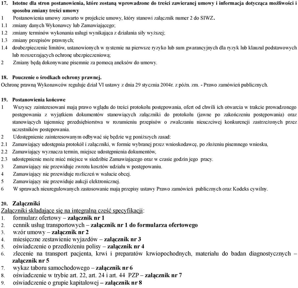 3 zmiany przepisów prawnych; 1.