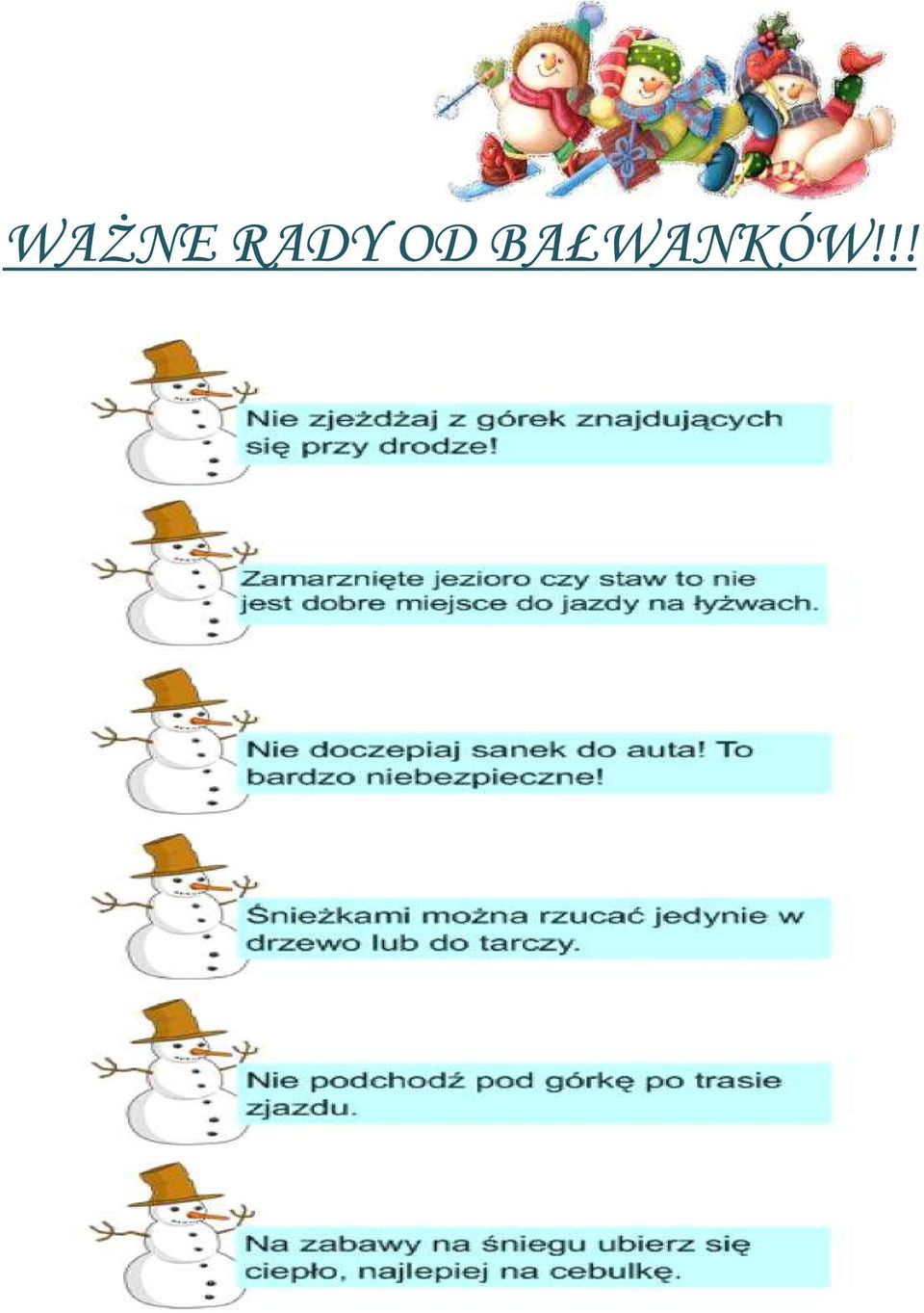 BAŁWANKÓW!