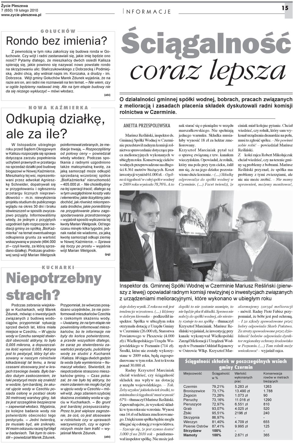 Jedni chc, aby widnia napis im. Korczaka, a drudzy - im. Dobrzeca. Wójt gminy Go uchów Marek Zdunek wyja nia, e na razie ani on, ani radni nie rozmawiali na ten temat.