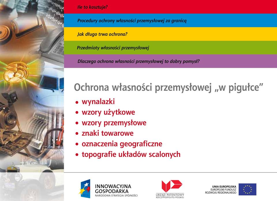 Ochrona własności przemysłowej w pigułce wynalazki wzory użytkowe wzory przemysłowe znaki