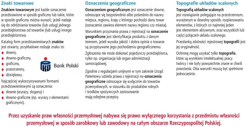 Katalog form przedstawieniowych znaków jest otwarty, przykładowe rodzaje znaku to: słowny, słowno-graficzny, graficzny, przestrzenny, dźwiękowy.