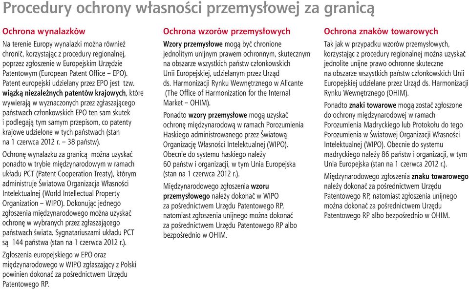 wiązką niezależnych patentów krajowych, które wywierają w wyznaczonych przez zgłaszającego państwach członkowskich EPO ten sam skutek i podlegają tym samym przepisom, co patenty krajowe udzielone w