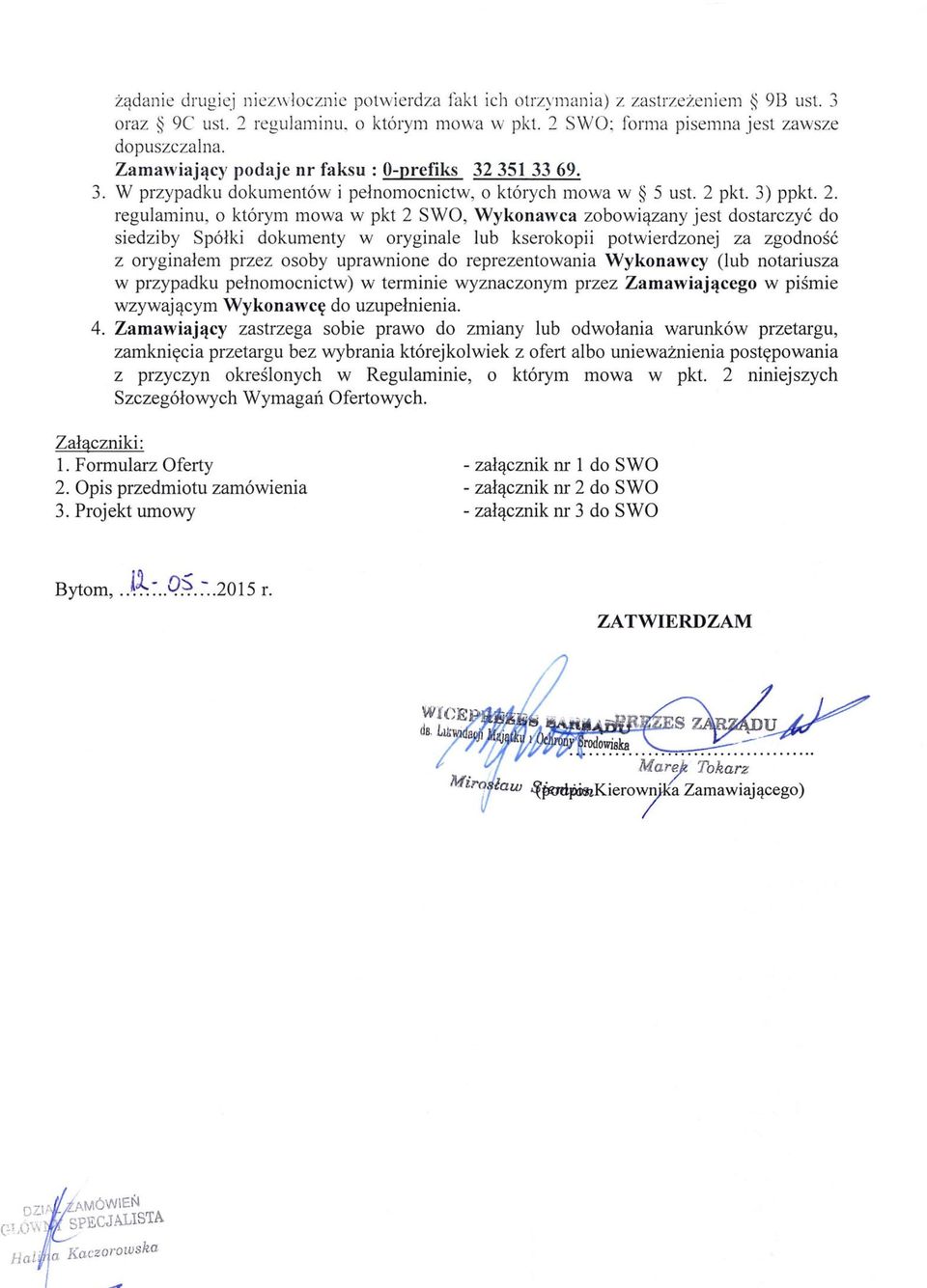 Wykonawca przekazują