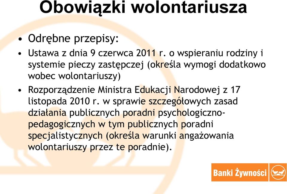 Rozporządzenie Ministra Edukacji Narodowej z 17 listopada 2010 r.