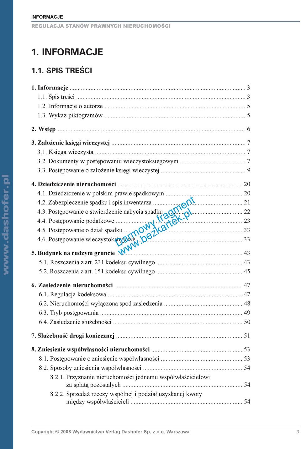 .. 20 4.2. Zabezpieczenie spadku i spis inwentarza... 21 4.3. Postêpowanie o stwierdzenie nabycia spadku... 22 4.4. Postêpowanie podatkowe... 23 4.5. Postêpowanie o dzia³ spadku... 33 4.6.