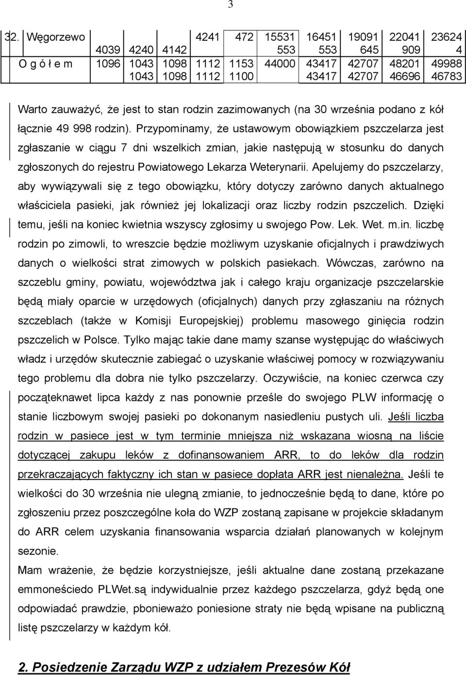Przypominamy, że ustawowym obowiązkiem pszczelarza jest zgłaszanie w ciągu 7 dni wszelkich zmian, jakie następują w stosunku do danych zgłoszonych do rejestru Powiatowego Lekarza Weterynarii.