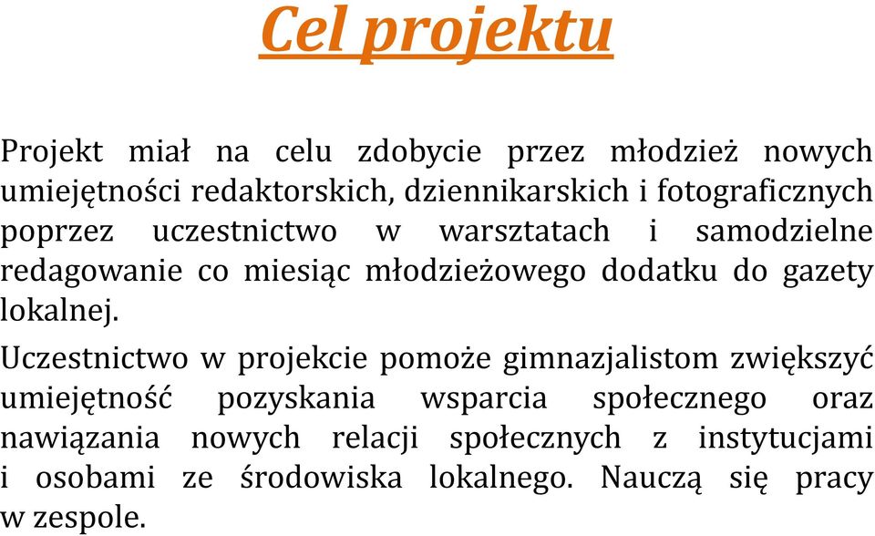 gazety lokalnej.