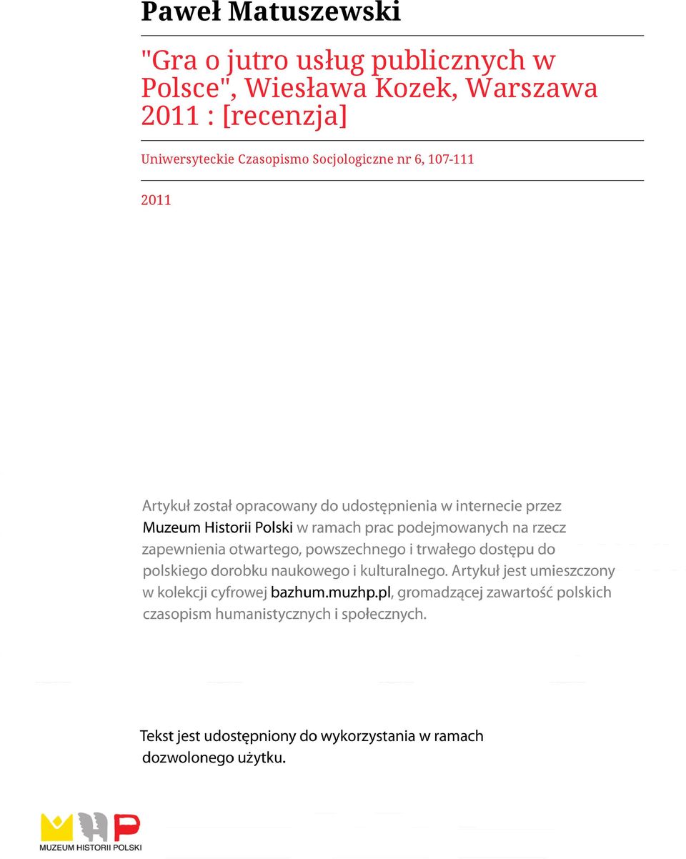 Warszawa 2011 : [recenzja]
