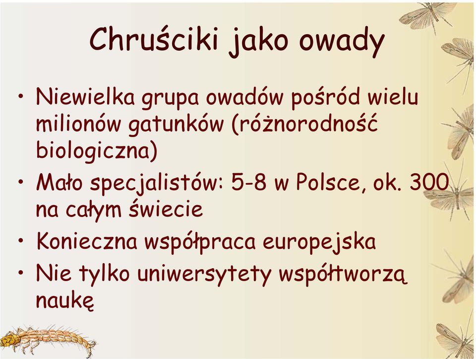 specjalistów: 5-8 w Polsce, ok.