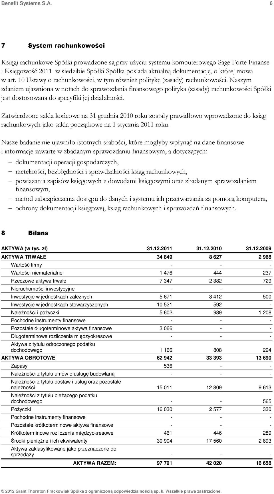 której mowa w art. 10 Ustawy o rachunkowości, w tym również politykę (zasady) rachunkowości.