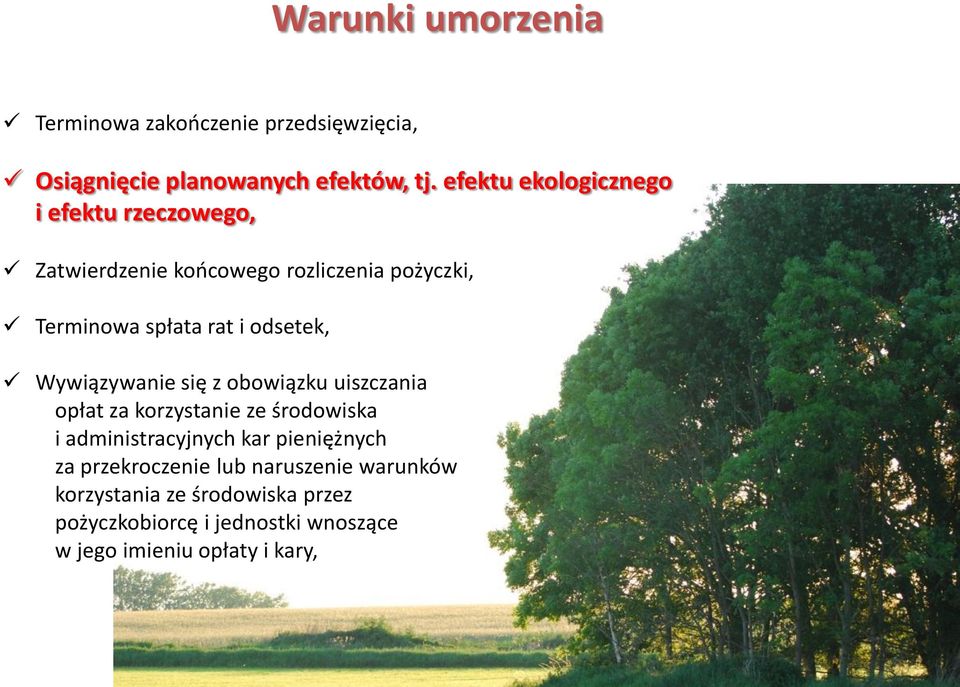 odsetek, Wywiązywanie się z obowiązku uiszczania opłat za korzystanie ze środowiska i administracyjnych kar