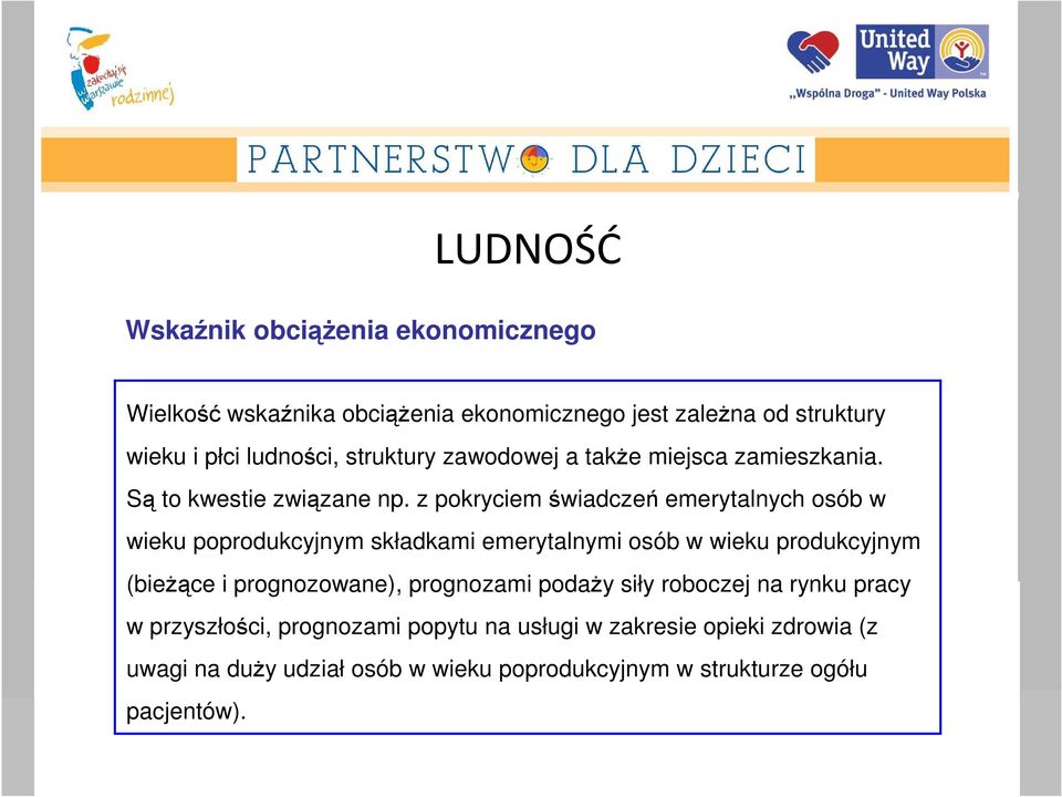 z pokryciem świadczeń emerytalnych osób w wieku poprodukcyjnym składkami emerytalnymi osób w wieku produkcyjnym (bieżące i