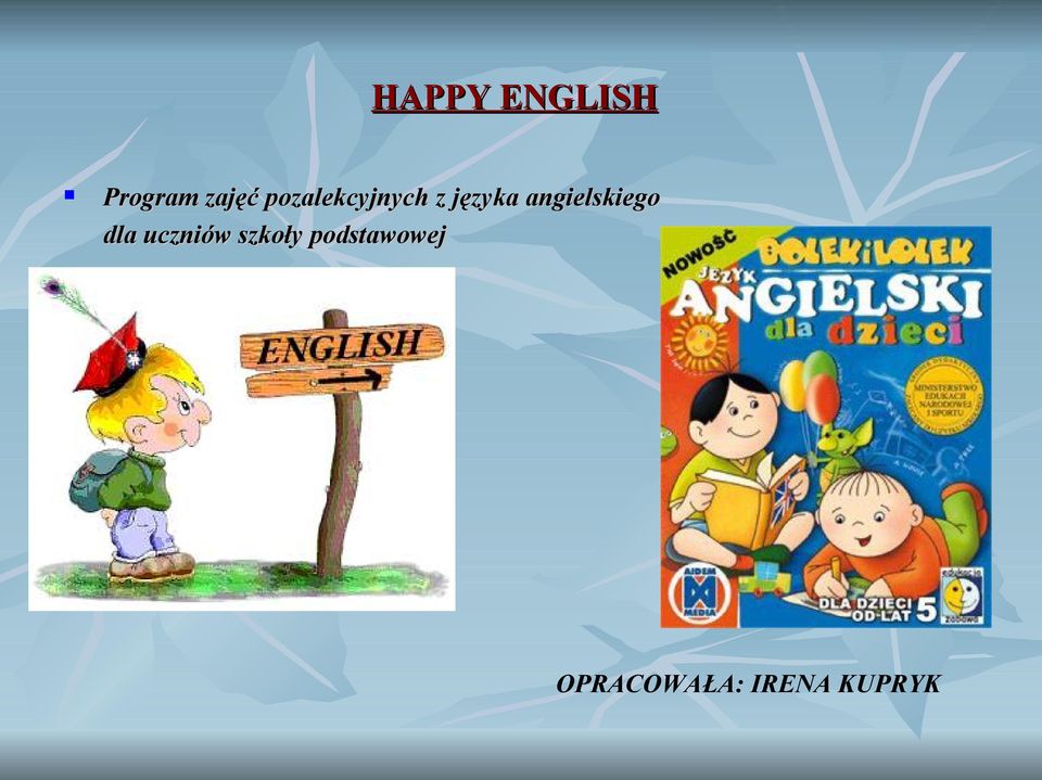 angielskiego dla uczniów